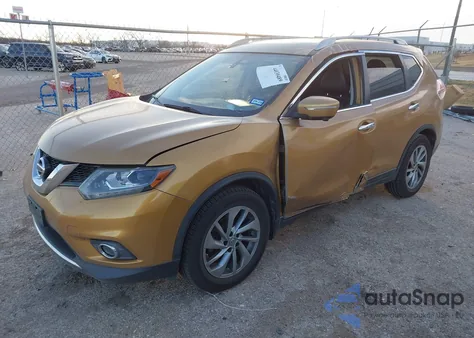 2015 Nissan Rogue Sl из США, поврежденный, VIN 5N1AT2MT3FC755285